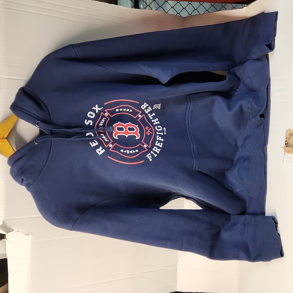 EUC Fanatics Boston Redsox Firefighter Men's sz XL Sweatshirt w/hoodie